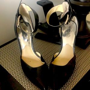 Michael Kors Zady black ankle strap heel. Worn twice.